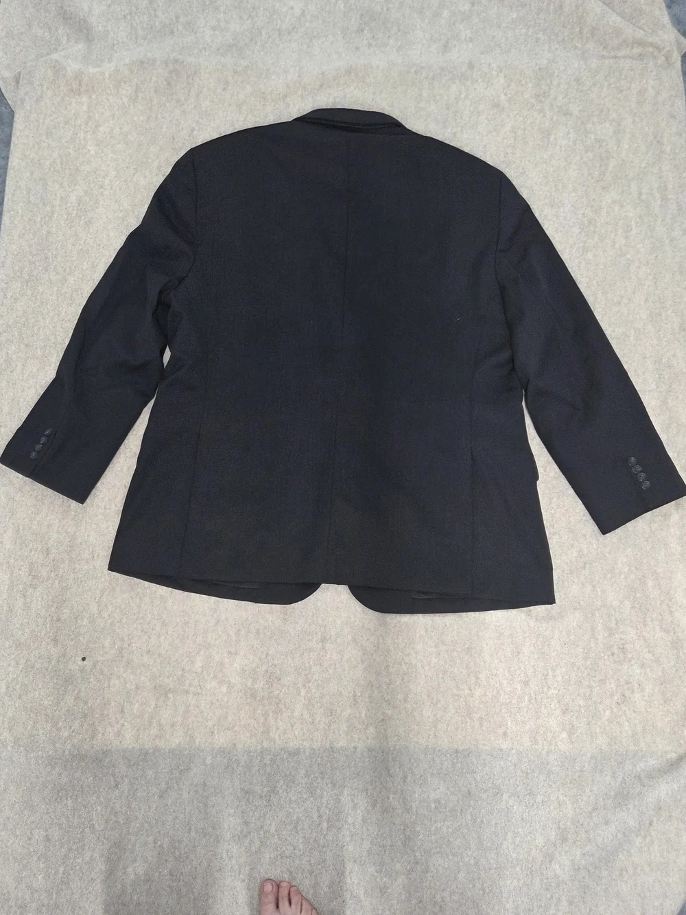 Pronto Uomo Black Mens Blazer Wool Corporate Gothic Dark Academia 52L